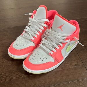 Nike Neon Pink and White Sneakers